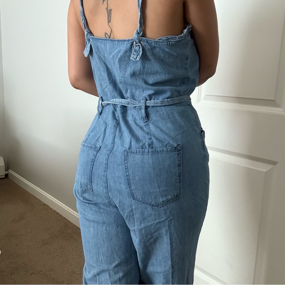 Rewash Light Blue Denim Jumpsuit - Picture 3 of 6